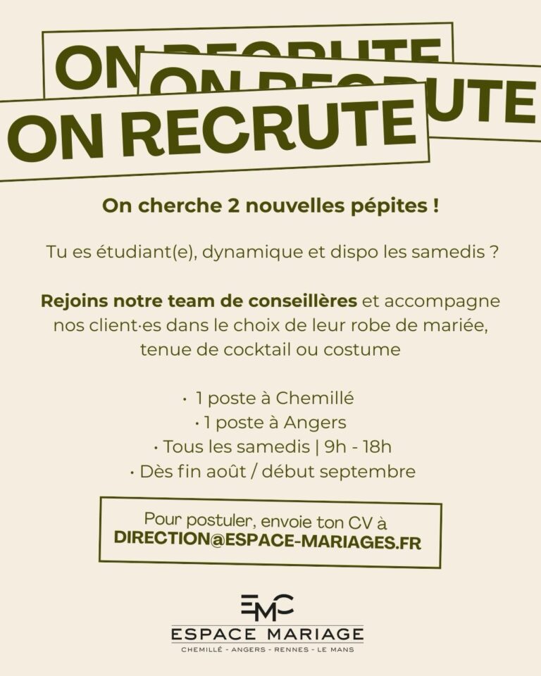 Recrutement Espace Mariage