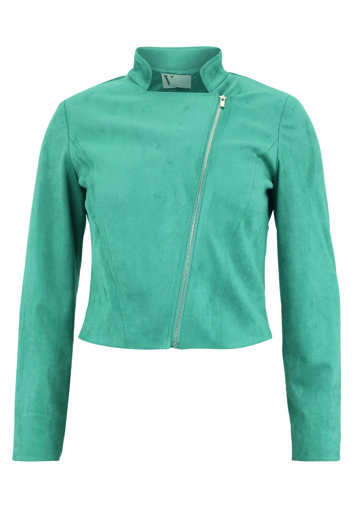 veste en suédine verte