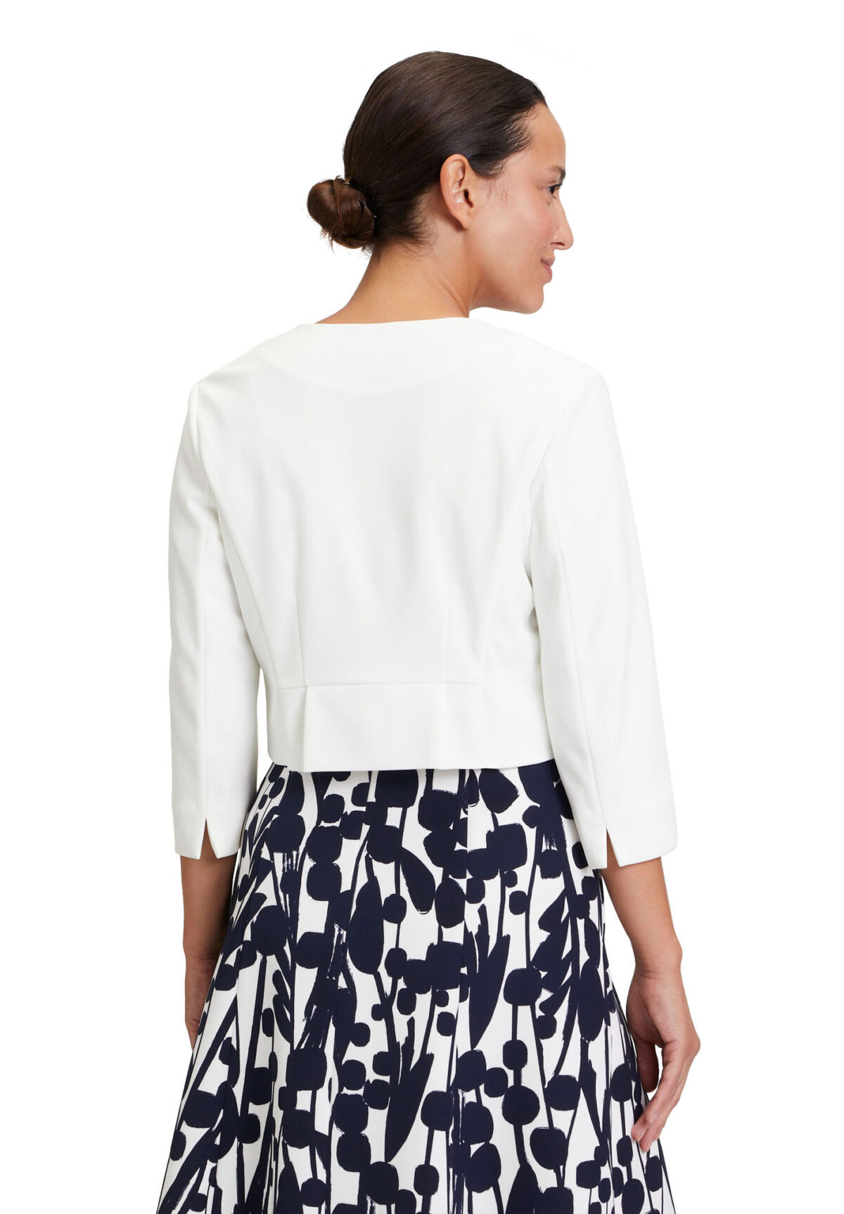 boléro satin blanc
