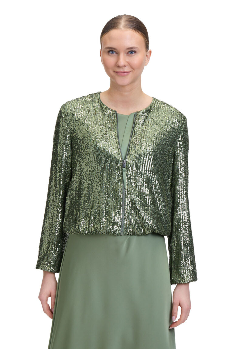 VESTE PAILLETTE VERTE