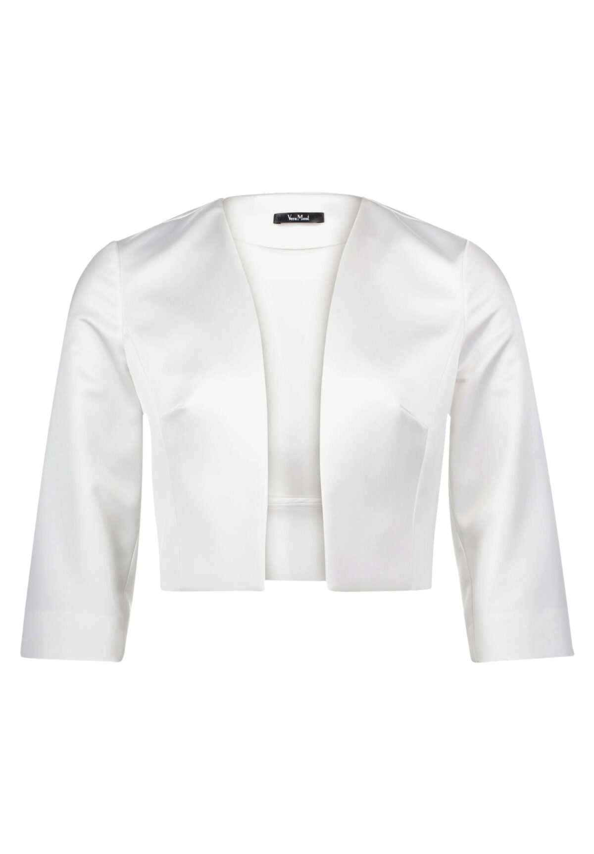 boléro blanc en satin
