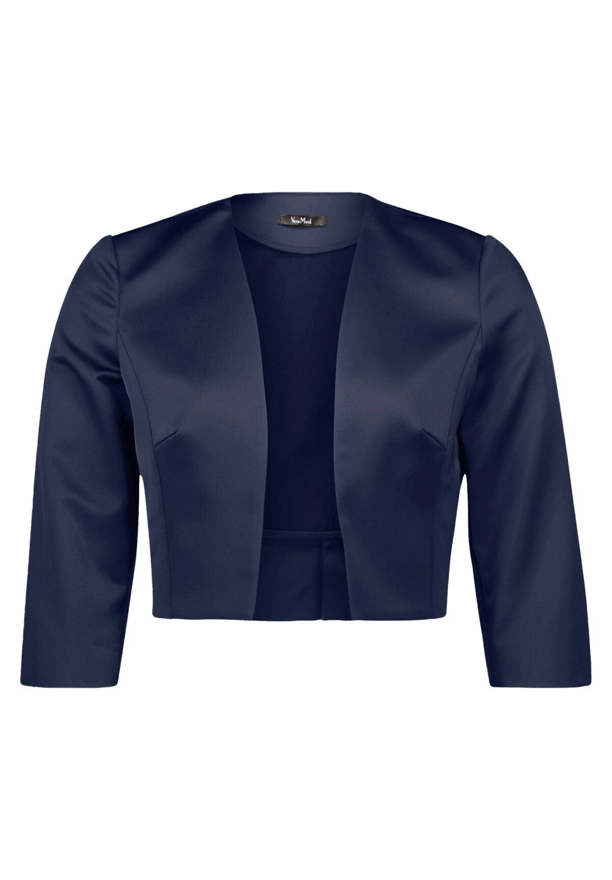 boléro en satin marine