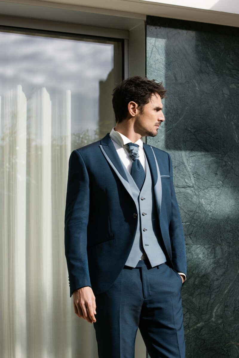 costume homme bleu - camilliano