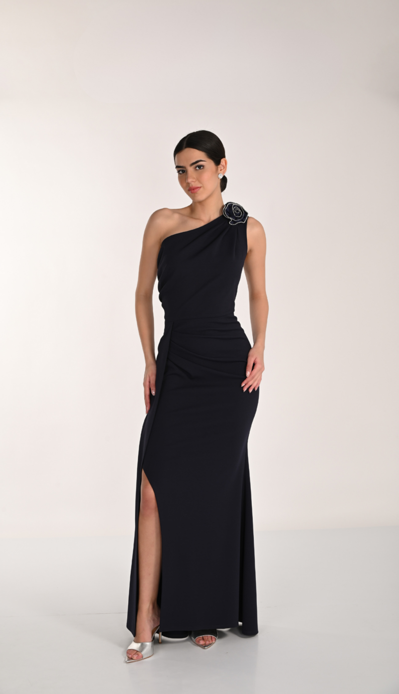 NÉRÉLIA 268 109 FRANK LYMAN ROBE BLEU FONCÉ